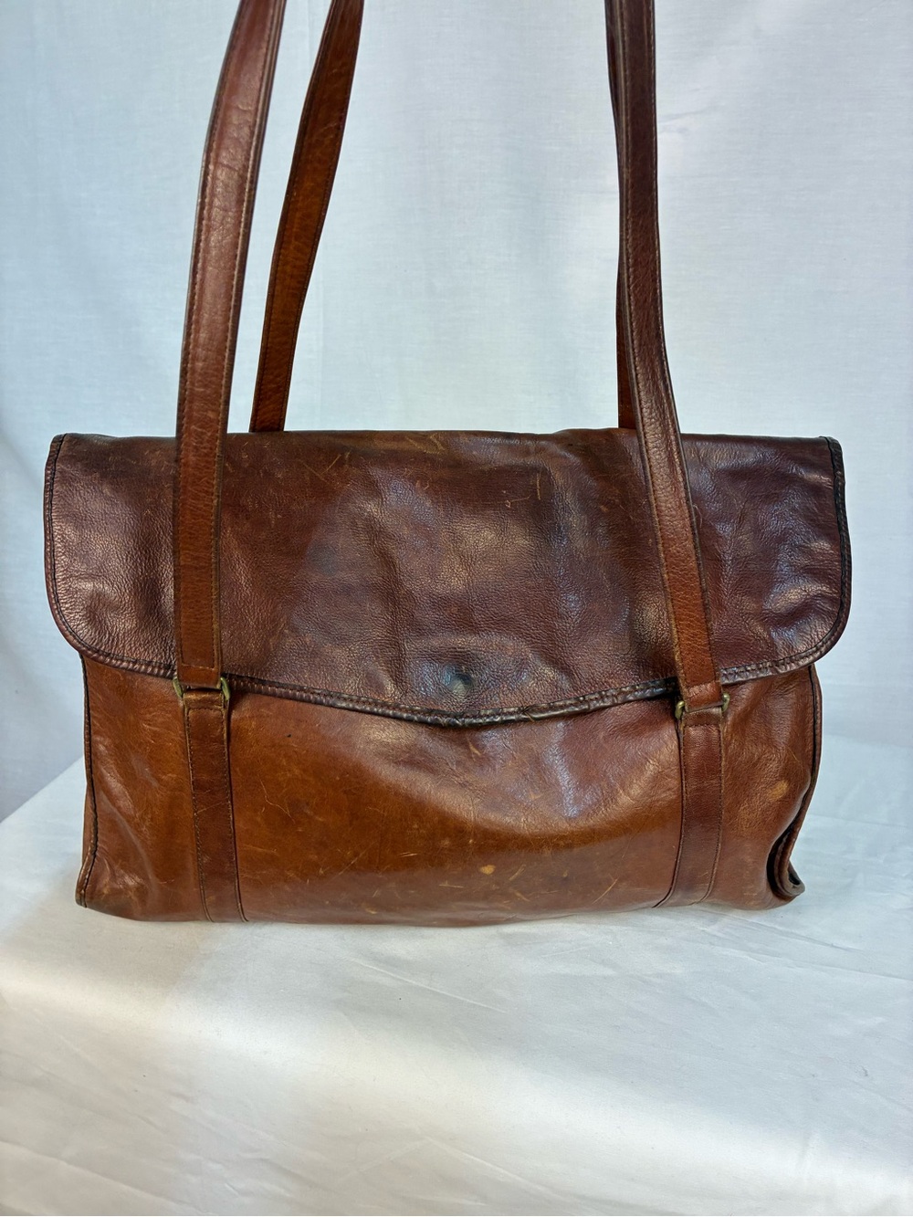 Saddle by Sabina Sabrina Large Leather Shoulder Bag Tote